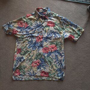 Nautica 100% silk shirt